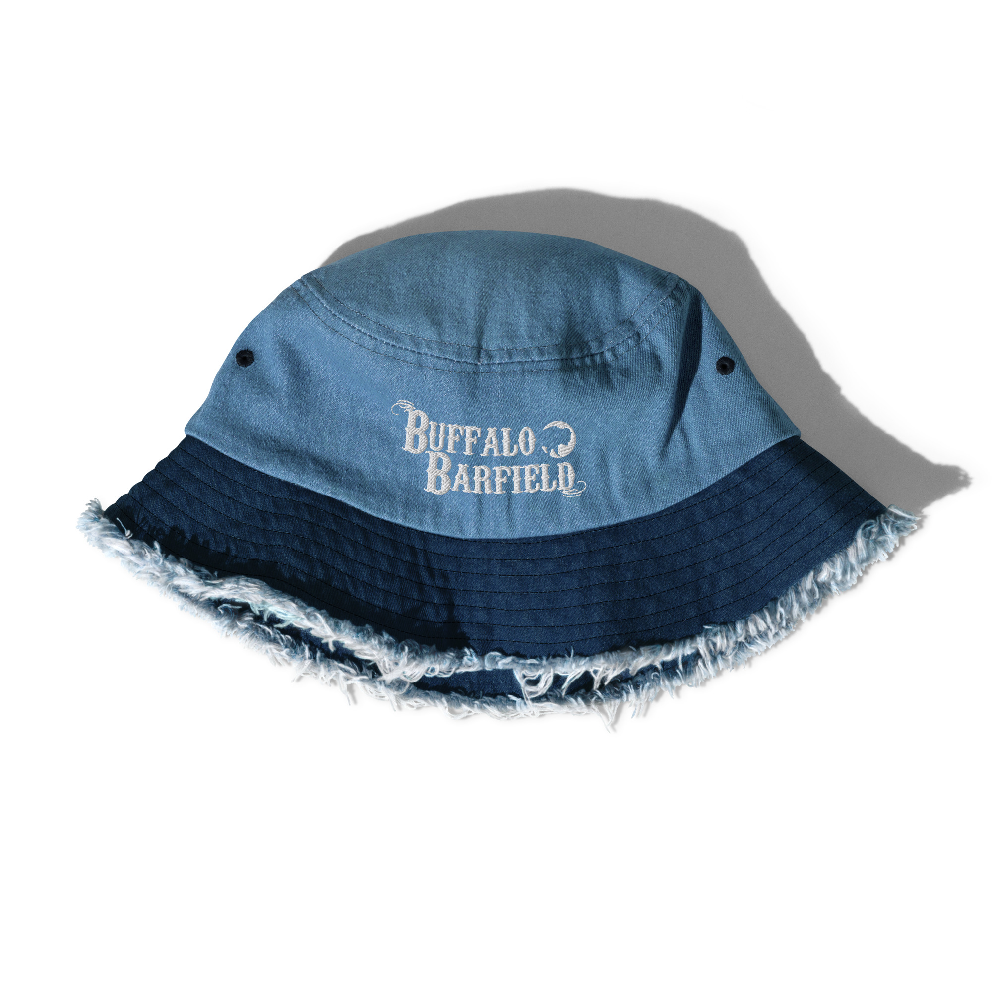 Light Denim Distressed Hat - LV – Beauty Bird Vintage